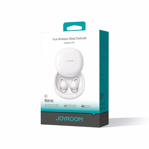 TWS Joyroom JR-TS2 Cozydots Series belaidės ausinės su aktyviu triukšmo slopinimu, Bluetooth 5.3 - baltos