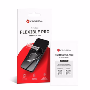 Forcell Flexible Nano Glass 5D Apsauginis stiklas (m) skirtas iPhone 15 Pro Max - juodas (m)