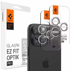 Spigen Glas.tR EZ Fit Optik Pro kameros dangtelis iPhone 15 Pro / 15 Pro Max / 16 Pro / 16 Pro Max / 17 Pro / 17 Pro Max - 2 vnt.
