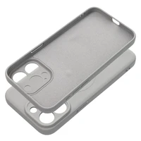 SILICONE MAG COVER dėklas telefonui suderinamas su MagSafe iPhone 15 Pro Max pilkas titano