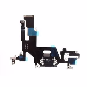 Flex for iPhone 11 for charging connector with microphone Black original (used Grade A)
