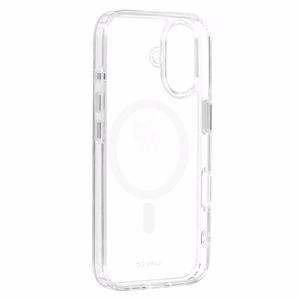 Liavec Blizgus Magnetinis Skaidrus dėklas telefonui Iphone 16 balta