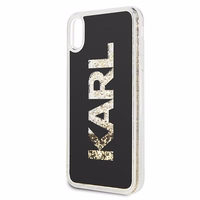 Karl Lagerfeld KLHCI65KAGBK iPhone Xs Max juodas Karl logo Glitter