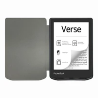 Tech-Protect SmartCase planšetės dėklas PocketBook Verse / Verse Pro - mėlynas su sakura gėlėmis
