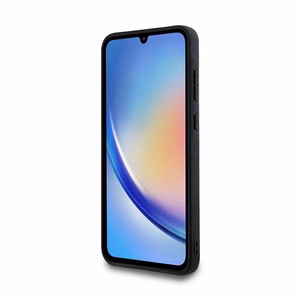 Guess 4G Big Metal Logo dėklas telefonui Samsung Galaxy A35 - juodas