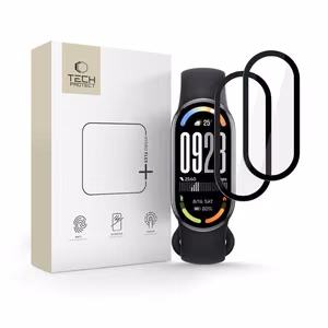 Tech-Protect Glass Flex+ rinkinys hibridinis stiklas Xiaomi Smart Band 10 / 10 NFC - juodas