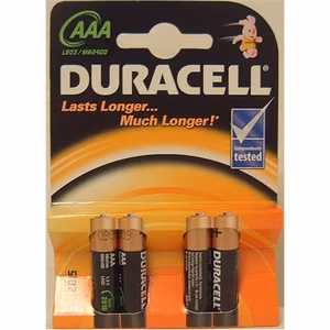 Duracell Basic MN2400 – щелочные батарейки AAA/LR03, 4 шт.