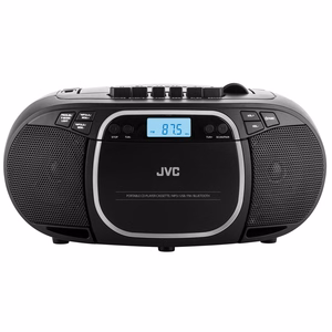 JVC RC-E451B CD grotuvas Nešiojamas kompaktinių diskų grotuvas Juoda