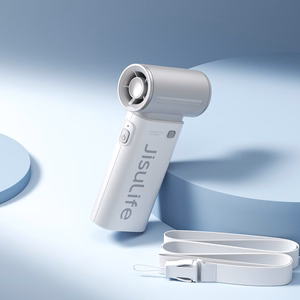 Jisulife Life9 3600 mAh nešiojamasis rankinis mini USB ventiliatorius-pūstuvas, pilkas