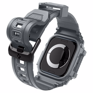 Spigen Rugged Armor dėklas Apple Watch 10 46mm laikrodžiui - pilkas