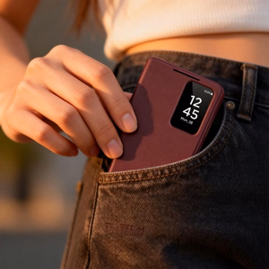 Tech-Protect Wallet чехол для Samsung Galaxy S26+ бордовый