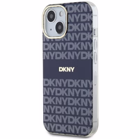 DKNY IML Mono ir juostelės Magnetinis dėklas iPhone 15 / 14 / 13 - mėlyna