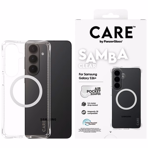 CARE by PanzerGlass Samba skaidrus Qi dėklas Samsung Galaxy S26+ - skaidrus