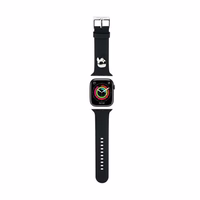 Karl Lagerfeld 3D Rubber Karl Head dirželis for Apple Watch 42/44/45/49mm - juodas