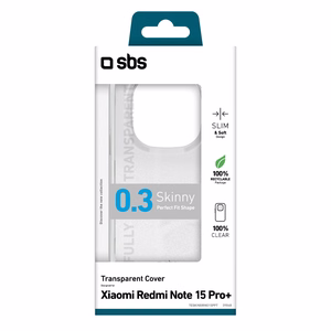 SBS Skinny Cover Xiaomi Redmi Note 15 Pro+ - skaidrus