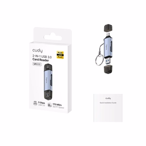 CUDY UH200 2-in-1 USB 3.0 kortelių skaitytuvas