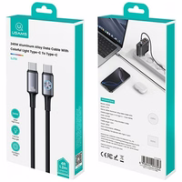 Laidas USAMS Huan Series SJ751 240W USB-C į USB-C 1,2 m tamsus