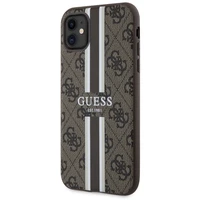 Guess GUHMN61P4RPSW iPhone 11 / Xr rudas/rudas kietas dėklas 4G Printed Stripes MagSafe