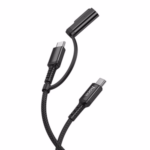 Kabelis 2in1 USB C į USB C / Mag3 Hoco 240W 1,8 m U142 juodas
