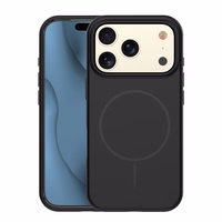 Silikoninis Thin Mag dėklas for iPhone 17 Pro 6,3" juodas