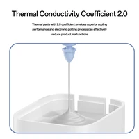 Rock Wall charger Ice2Cube GaN - USB + 2xType C - PD 65W 3A white