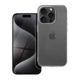 Skaidrus dėklas telefonui 2 mm IPHONE 15 Pro (kameros apsauga) permatomas