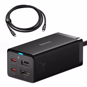 Kroviklis BASEUS GaN 2x USB-C, USB-A, HDMI 4K, 67W, PPS, PD, QC, USB4