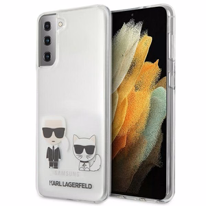 Karl Lagerfeld Karl&Choupette чехол для Samsung Galaxy S21+ - прозрачный