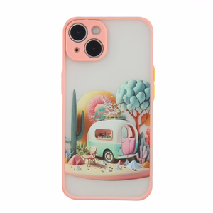 Ultra Trendy dėklas telefonui iPhone 14 6,1" Travel rožinė