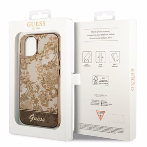 Guess GUHCP14MHGPLHC iPhone 14 Plus 6.7 "ochra kietas dėklas Porcelain Collection