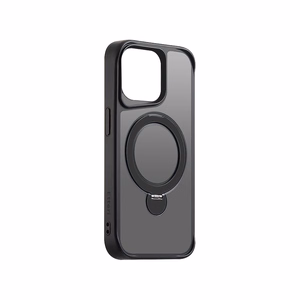 Etteri Matinis Magnetinis žiedas dėklas telefonui iPhone 15 Pro Max 6,7" juodas