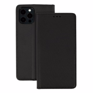 Išmanus knygos magnetinis dėklas telefonui XIAOMI REDMI NOTE 13 PRO 4G juodas