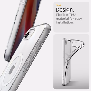 Spigen Liquid Crystal Mag MagSafe iPhone 16e dėklas - Skaidrus