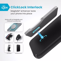 Speck Presidio2 Pro ClickLock & MagSafe - iPhone 16 Plus dėklas (juodas / Slate pilkas / baltas)