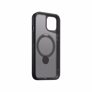 Etteri Matinis Magnetinis žiedas dėklas telefonui iPhone 12 / 12 Pro 6,1" juodas