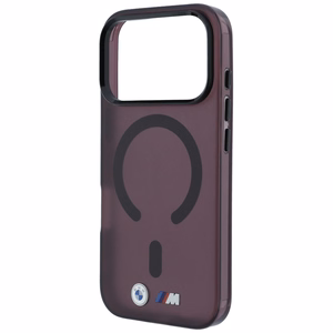 BMW M IML Frosted Metal Logo & Trims MagSafe dėklas, skirtas iPhone 17 Pro / 18 Pro – bordo