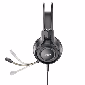 HOCO проводные наушники Jack 3,5 mm с микрофоном W106 черные