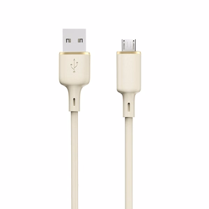 Dudao L7SM USB-A - micro USB kabelis 5A 1m - smėlio spalvos