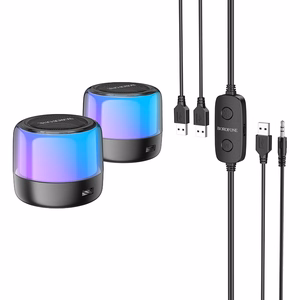 Borofone Nešiojamas Bluetooth garsiakalbis BP12 Spalvingas stereo 2 in 1 (2 vnt.)
