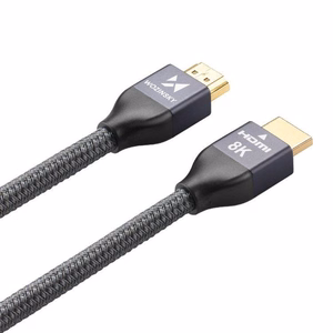 Kabelis (m) HDMI 2.1 8K 60 Hz 48 Gbps / 4K 120 Hz / 2K 144 Hz 2 m sidabrinis (WHDMI-20)