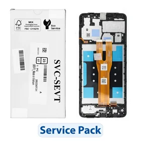 ServicePack LCD ekranas SAMSUNG A06 A065 GH81-26440A juodas