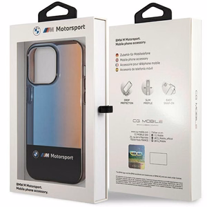 BMW pusiau trispalvis dėklas telefonui iPhone 14 Pro Max 6.7" - juodas