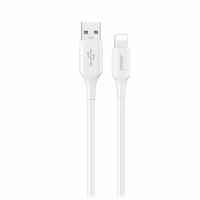 "Dudao L2sL" USB-A - "Lightning 6A" kabelis 1,2 m - baltas