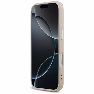 Guess Trikampio logotipo magnetinis dėklas iPhone 17 - rožinis