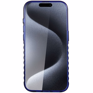 Audi IML Didelis Logotipas Magnetinis dėklas telefonui iPhone 15 Pro Max - mėlynas
