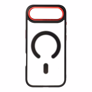 Dėklas telefonui COLOR EDGE MAG COVER suderinamas su MagSafe IPHONE 17 Air - juodas raudonas