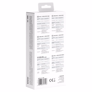 Savio CL-208 USB laidas USB 3.2 Gen 1 (3.1 Gen 1) 2 m USB C juodas, pilkas