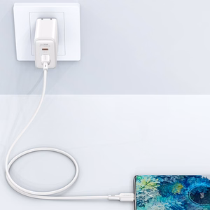 Acefast C2-03-CC USB-C - USB-C PD QC kabelis 60W 3A 480Mb/s 1.2m - baltas