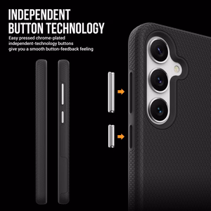 Dėklas Perfectionists Triangle Case Samsung S721 S24 FE juodas