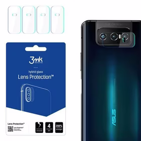 3MK Hibridinis stiklas kameros ASUS ZENFONE 7 Hibridinis stiklas skirtas 4 vnt. kamerai